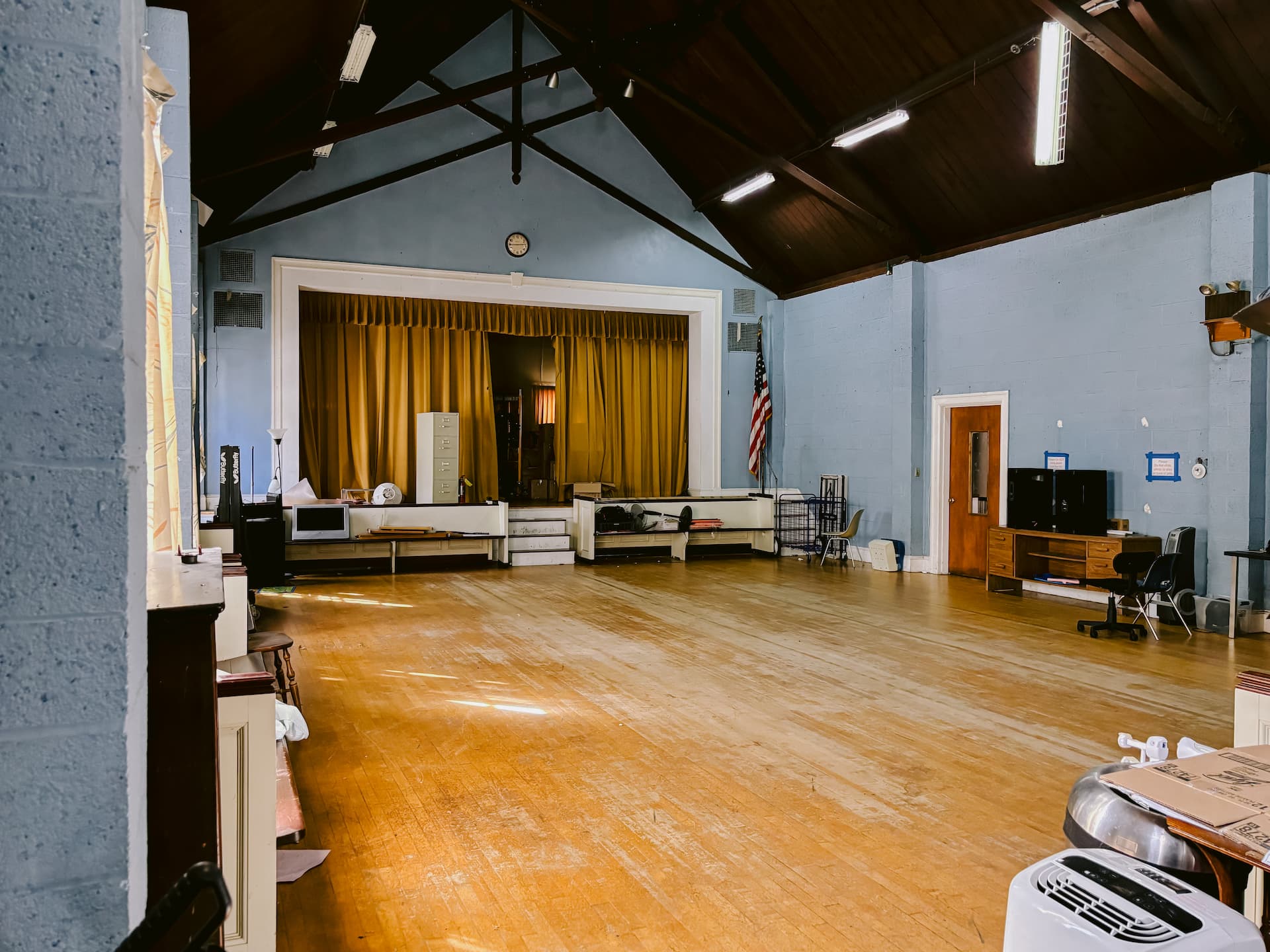 Current auditorium stage view