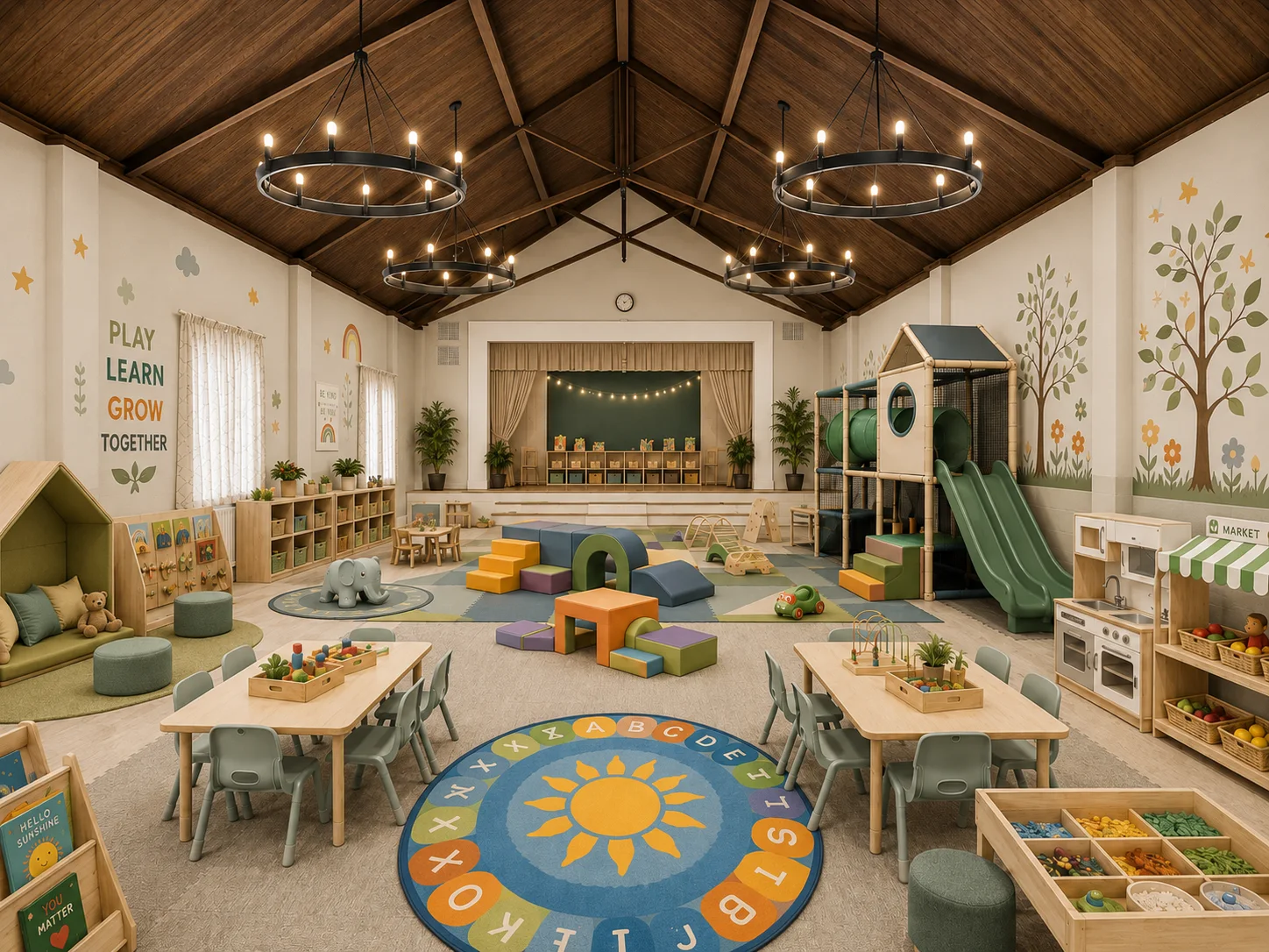 Potential preschool play concept for the auditorium