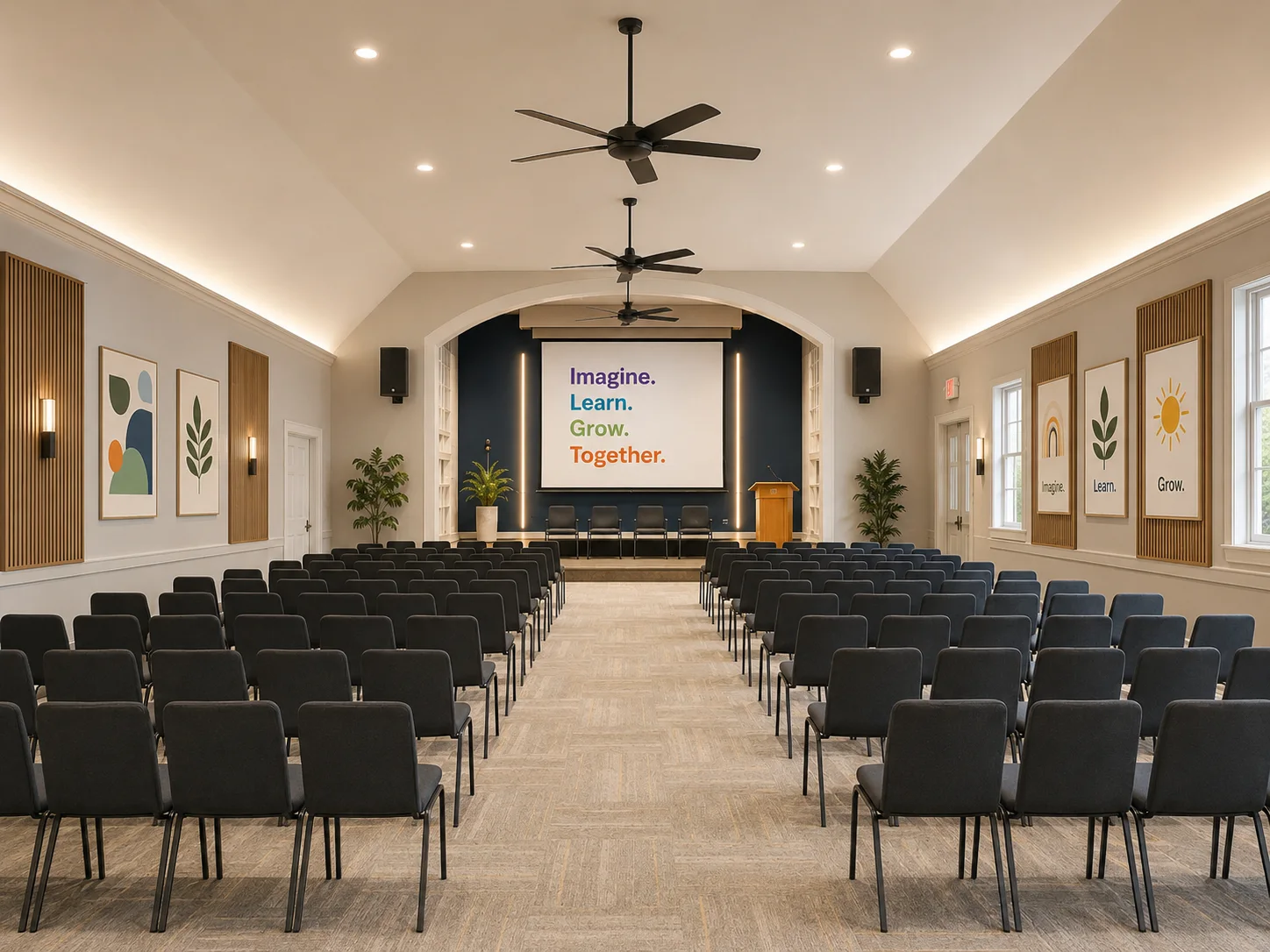 Potential assembly and presentation concept for the chapel