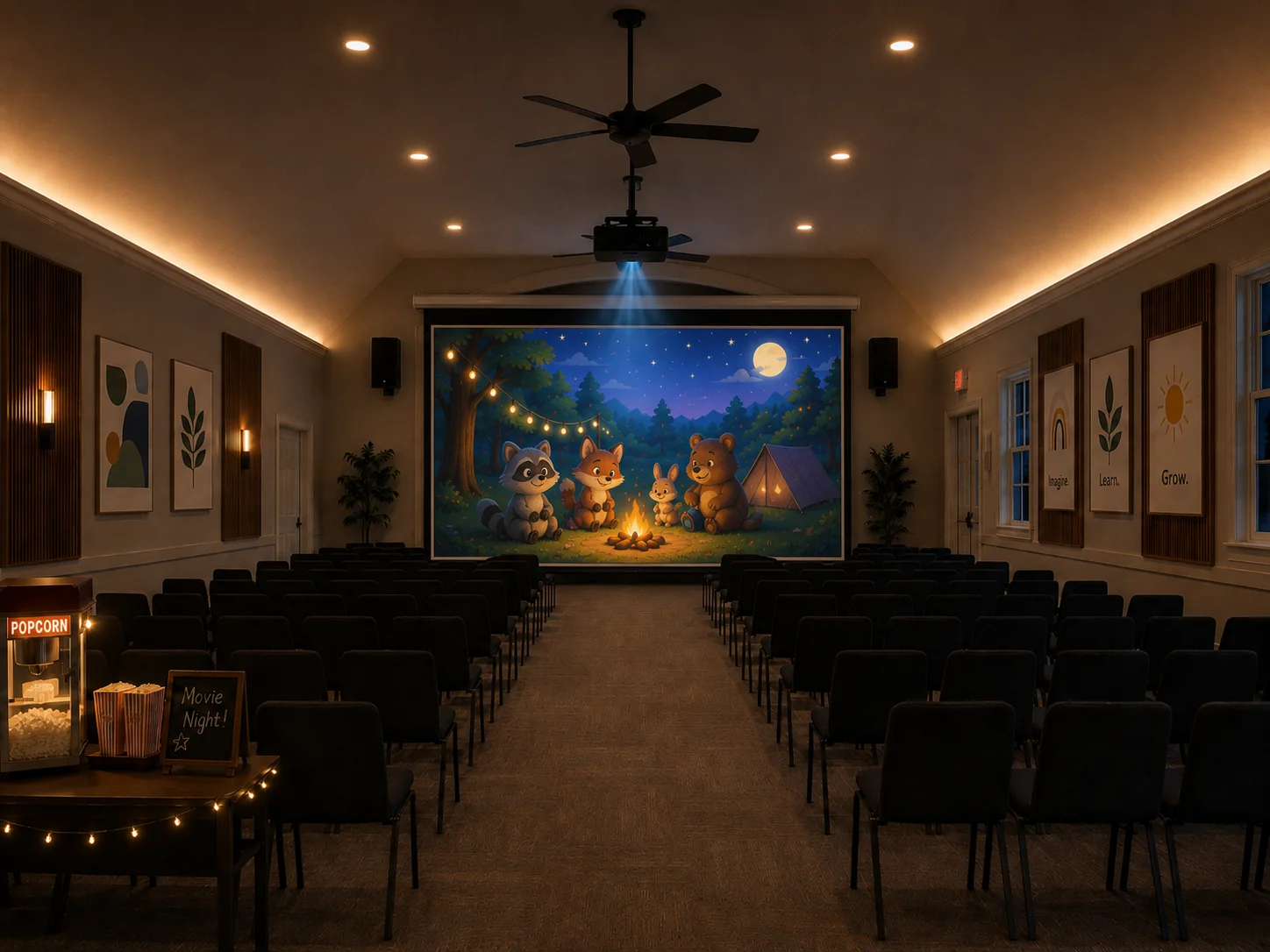 Potential movie and presentation concept for the chapel